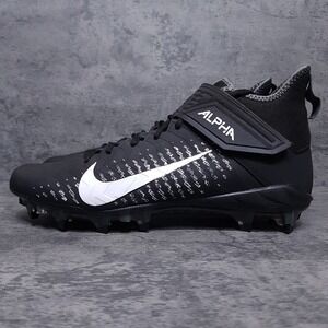 NIKE Alpha Menace Pro 2‎ Mid Football Cleats Mens Size 13 Black AQ3209-002